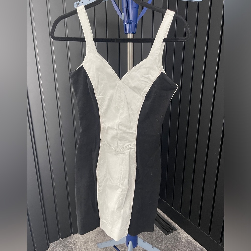 Wilson Leather White Mini Dress